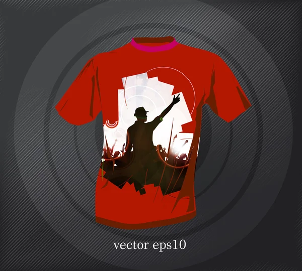 T shirt design. vektor — Stock vektor