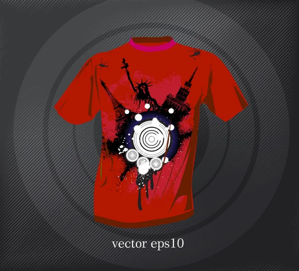 T-shirt design. vetor — Vetor de Stock