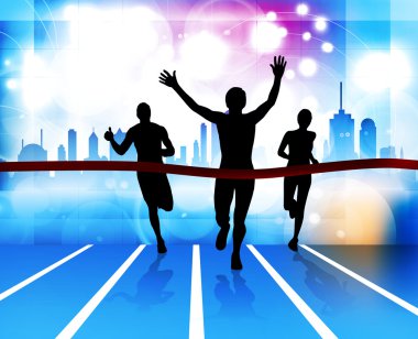 Spor illüstrasyon. çalışan