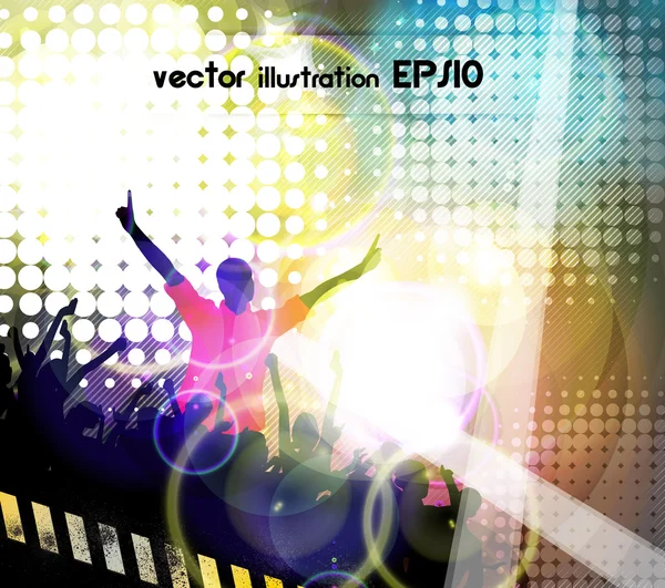 Dancing . Vector — Stock Vector