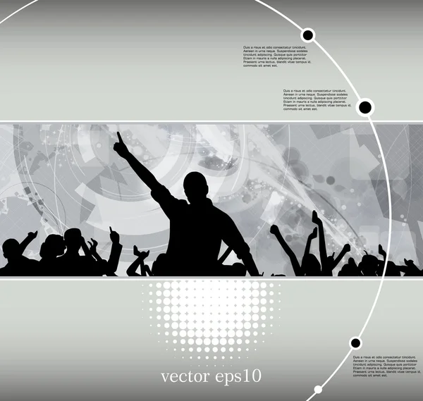 Dansen. vector — Stockvector