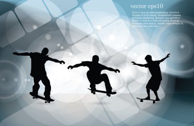 skateboader. vektör