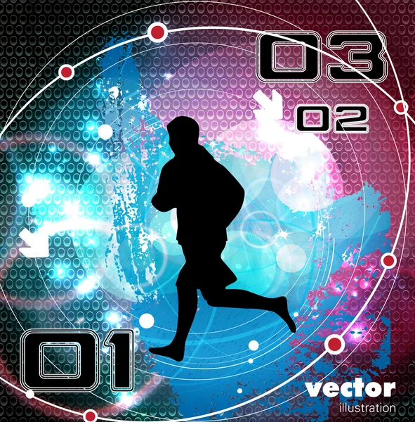 Editable vector illustration of sport — Stock Vector