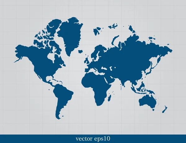 Weltkarte. Vektor — Stockvektor