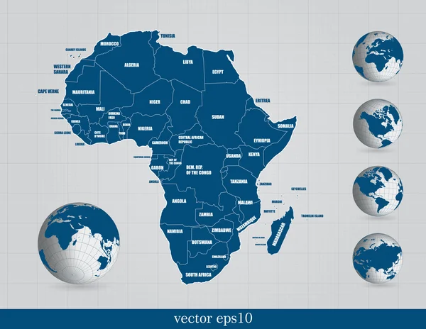 Mapa świata. wektor — Wektor stockowy