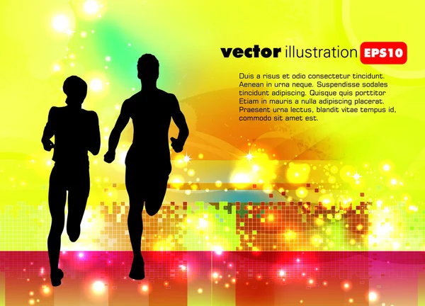 Upravitelné vektorové ilustrace sportu — Stockový vektor