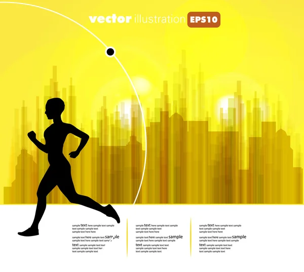 Ilustración vectorial editable del deporte — Archivo Imágenes Vectoriales