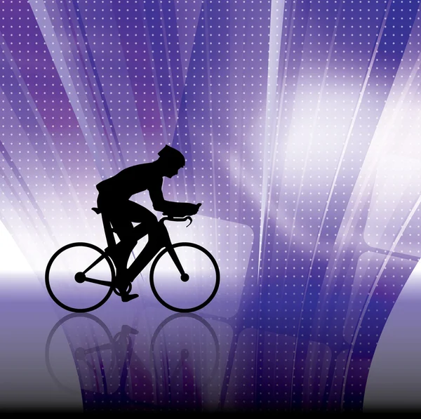 体育路自行车车手自行车。矢量 — 图库矢量图片