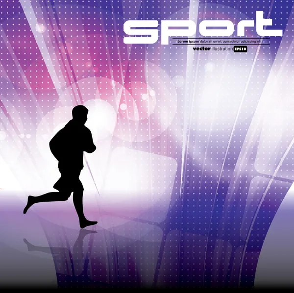 Illustration vectorielle modifiable du sport — Image vectorielle