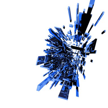 3D fütüristik arka plan