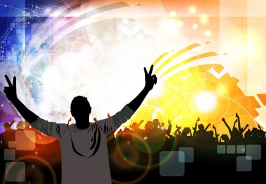 müzik parti. dans