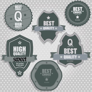 premium kalite etiket kümesi