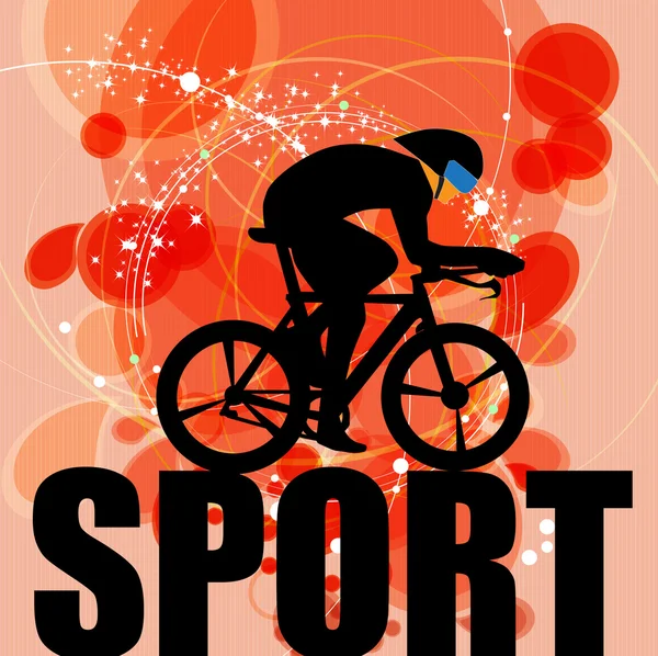 Fond abstrait cycliste, illustration vectorielle — Image vectorielle