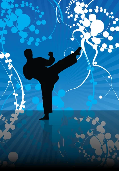 Karate. sportovní ilustrace — Stockový vektor