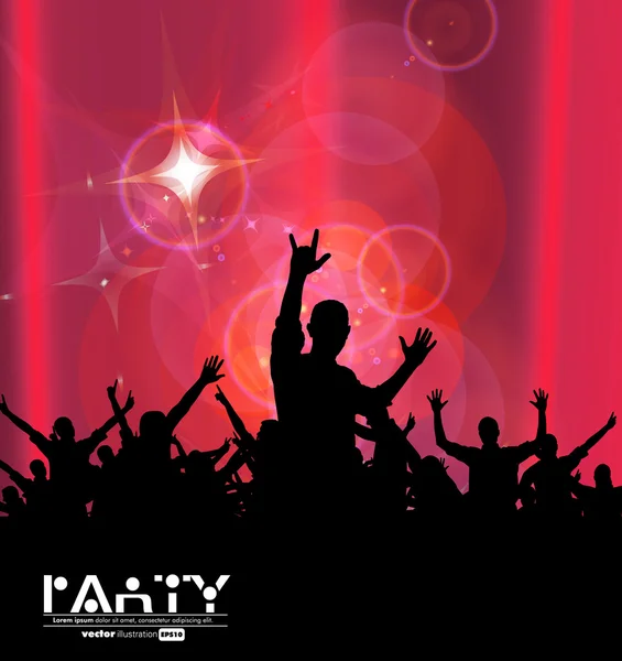 Music party. vektor — Stock Vector