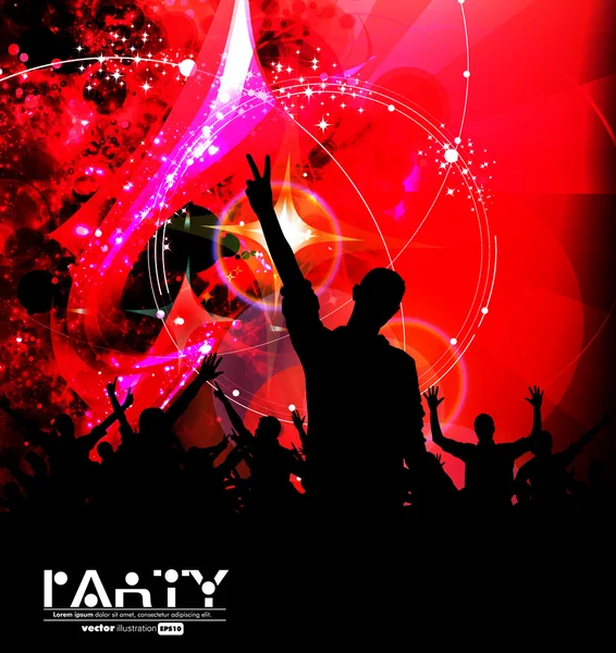 Music party. Vector — Stock Vector