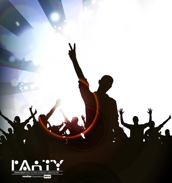 Music party. vektor — Stock Vector