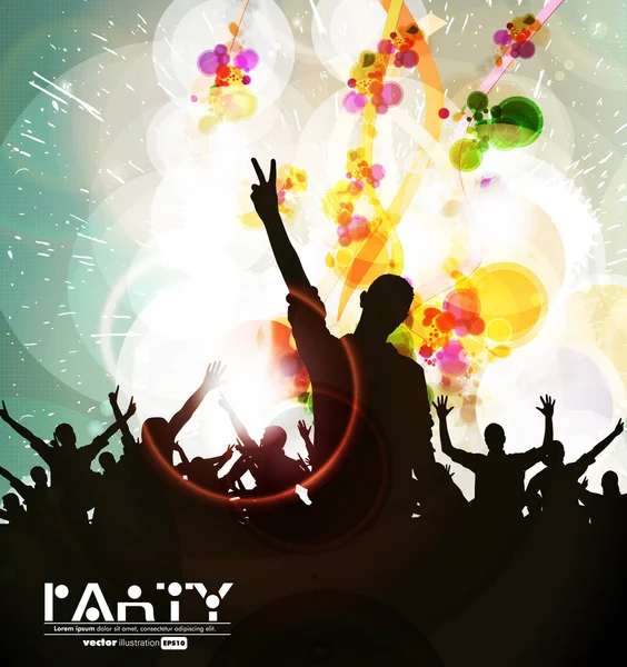 Music party. Vector — Stock Vector