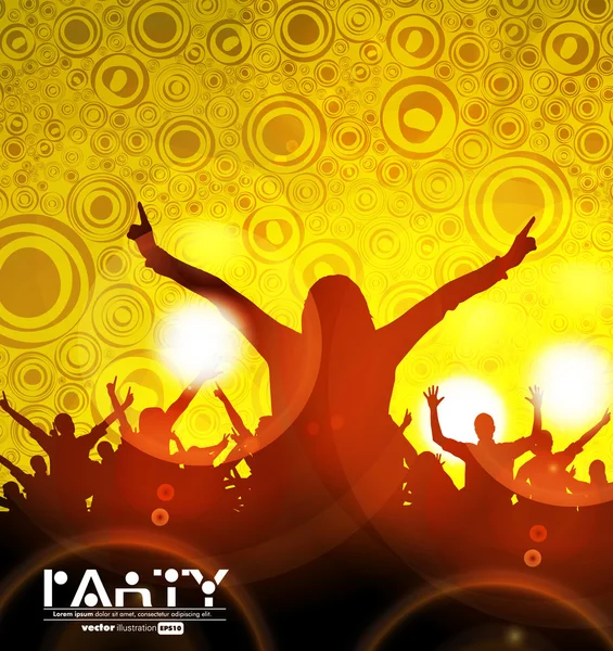 Music party. Vector — Stock Vector