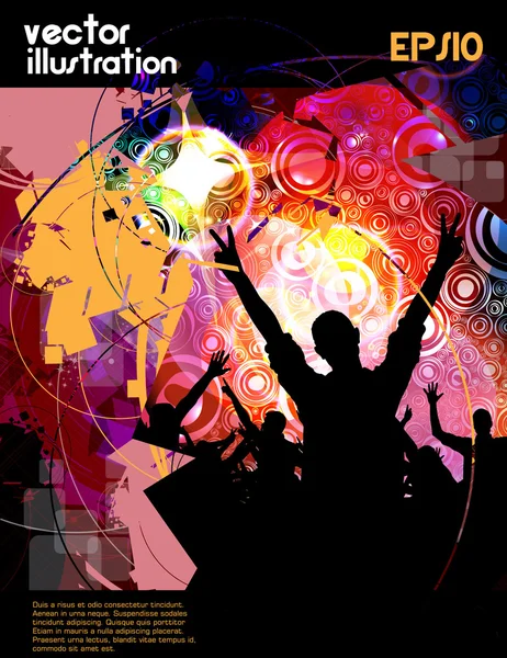 Fondo del evento musical — Vector de stock