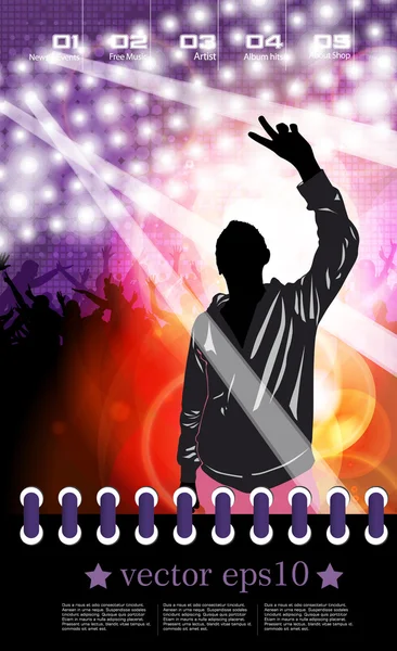 Fondo del evento musical — Vector de stock