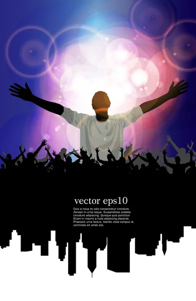 Latar belakang acara musik - Stok Vektor