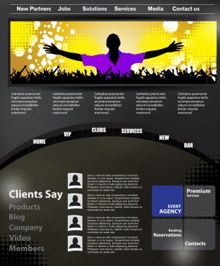 Web sitesi şablonu. vektör