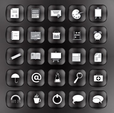 simgeler kümesi. vektör