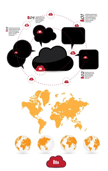 Conjunto de elementos de infografía — Archivo Imágenes Vectoriales