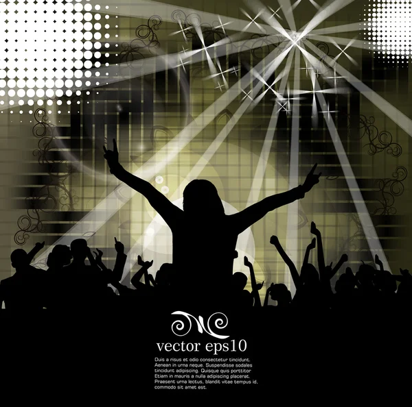 Concert illustratie poster — Stockvector