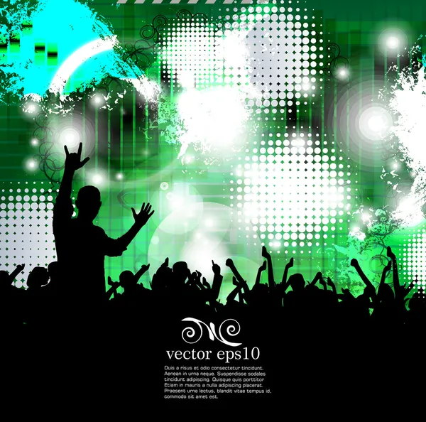 Affiche d'illustration de concert — Image vectorielle