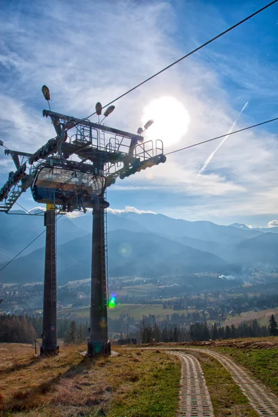 Elevador de cadeira em Tatra Mountains — Fotografia de Stock