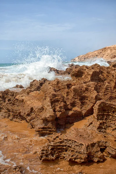 Atlantische Oceaan, Afrika, Marokko strand — Stockfoto