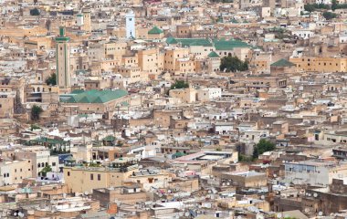 View of Fez medina. Old town of Fes. Morocco