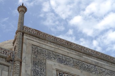 agra Hindistan taj mahal sıradışı görünümü