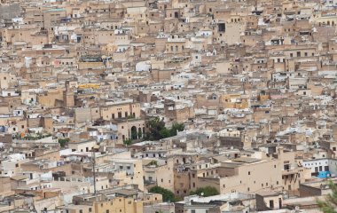 View of Fez medina. Old town of Fes. Morocco