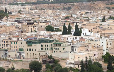 View of Fez medina. Old town of Fes. Morocco