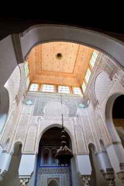 Detail of Hassan II Mosque in Casablanca, Morocco clipart