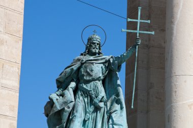 st. stephen, Budapeşte heykeli