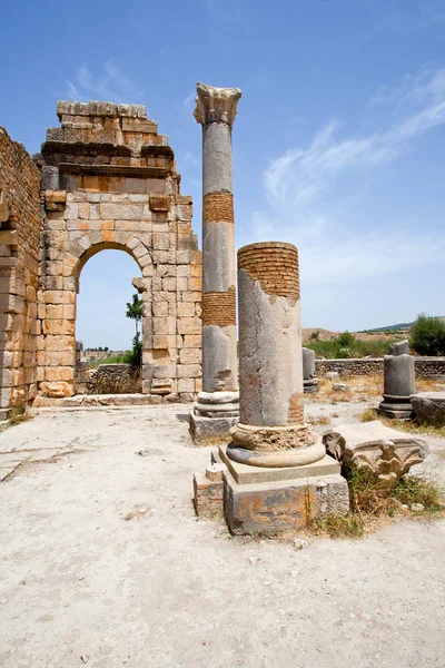 Starého města Volubilis, Maroko — Stock fotografie