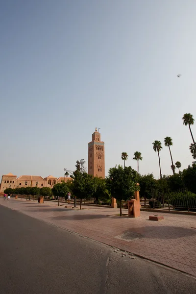 Belangrijkste plein van marrakesh in oude medina. Marokko. — Stockfoto