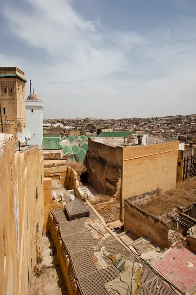 Utsikt över fez medina. gamla staden fes. Marocko — Stockfoto