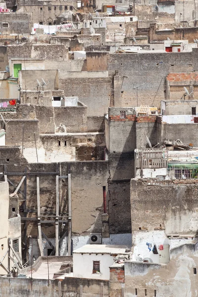 Utsikt över fez medina. gamla staden fes. Marocko — Stockfoto