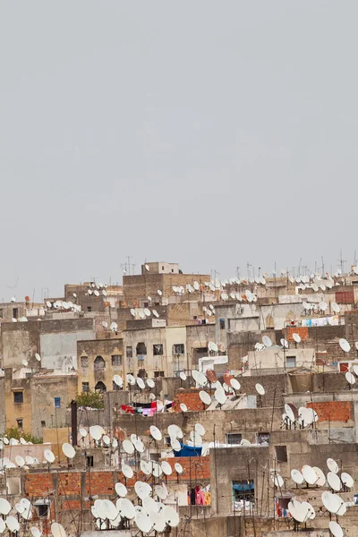 Pohled na fez medina. staré město fes. Maroko — Stock fotografie