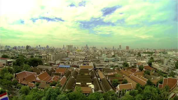 Grande ville asiatique quelque part en Inde — Video