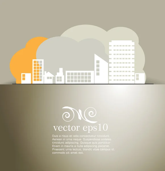 Vector of city skyline — Stock Vector