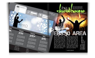 Şablon müzik etkinliği dergisi