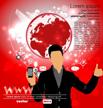 adam başparmak yukarıya ile smartphone