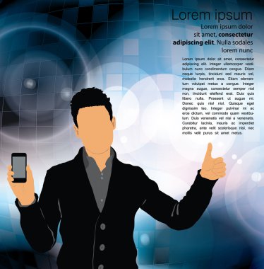 Akıllı telefon kullanan adam