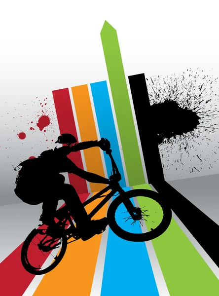 Ciclista BMX — Archivo Imágenes Vectoriales